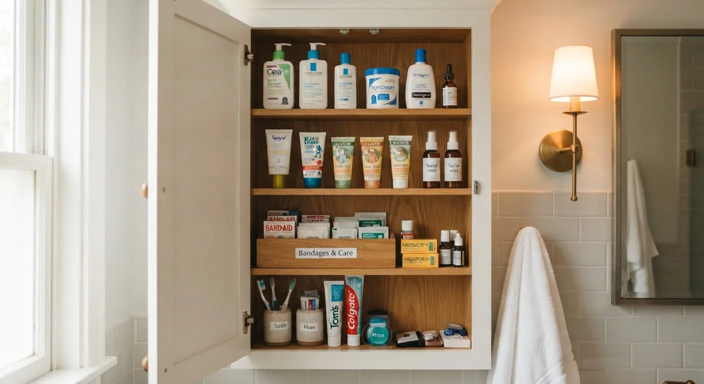 Building a Family Medicine Cabinet Beauty Section on Any Budget