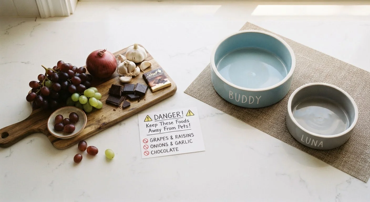 Foods That Are Genuinely Harmful to Dogs and Cats